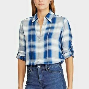 Ralph Lauren Plaid Long Sleeves Button-Down Shirt